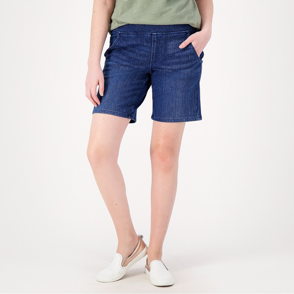 Belle by Kim Gravel Flexibelle 8" Pull On Shorts size 8